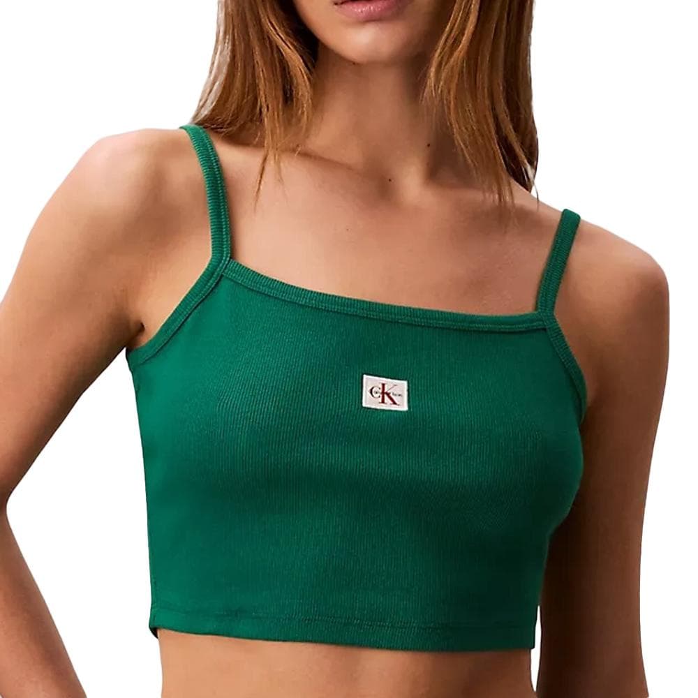 Brassière Verte Femme Calvin Klein Jeans Woven 1