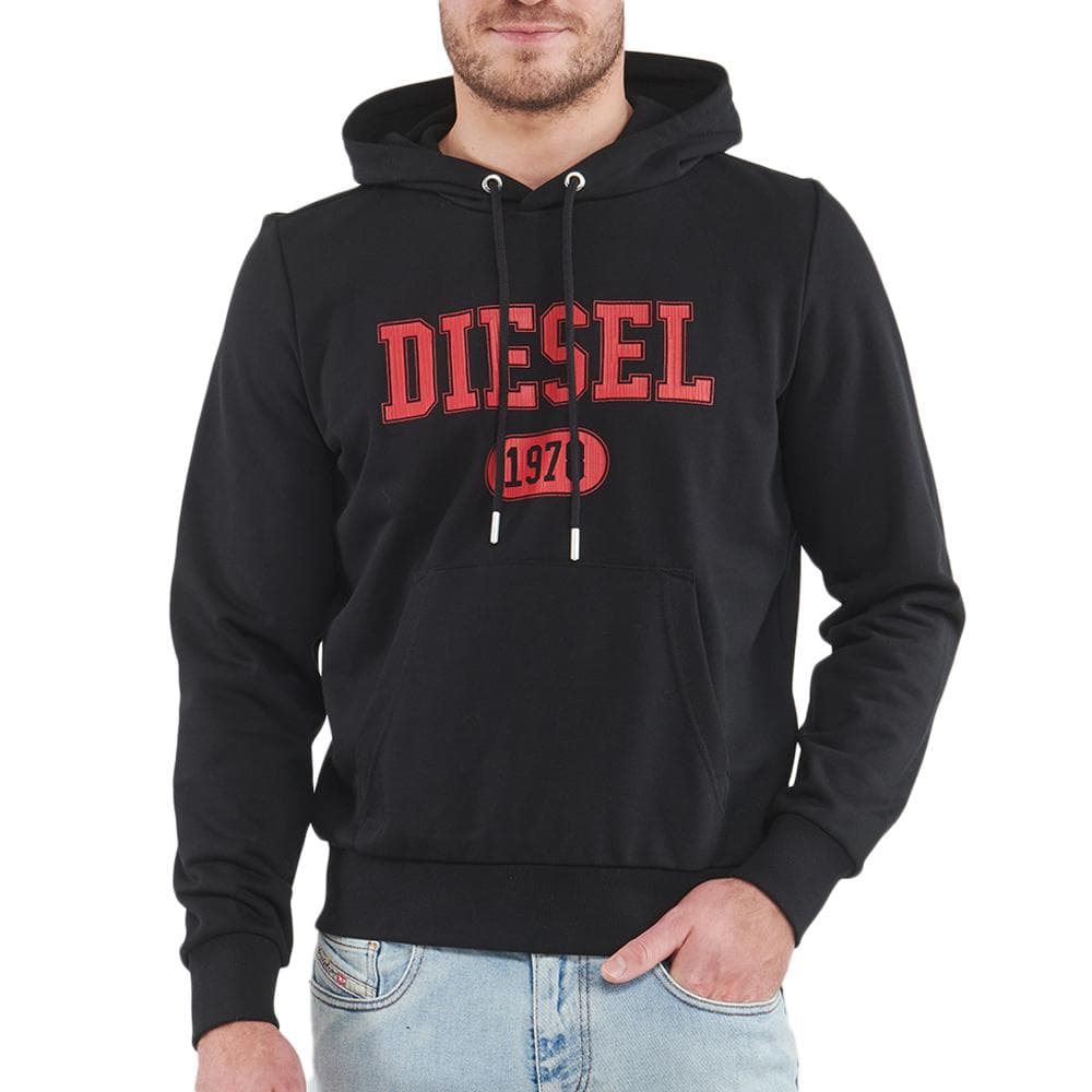 Sweat Noir Homme Diesel Felpa 1