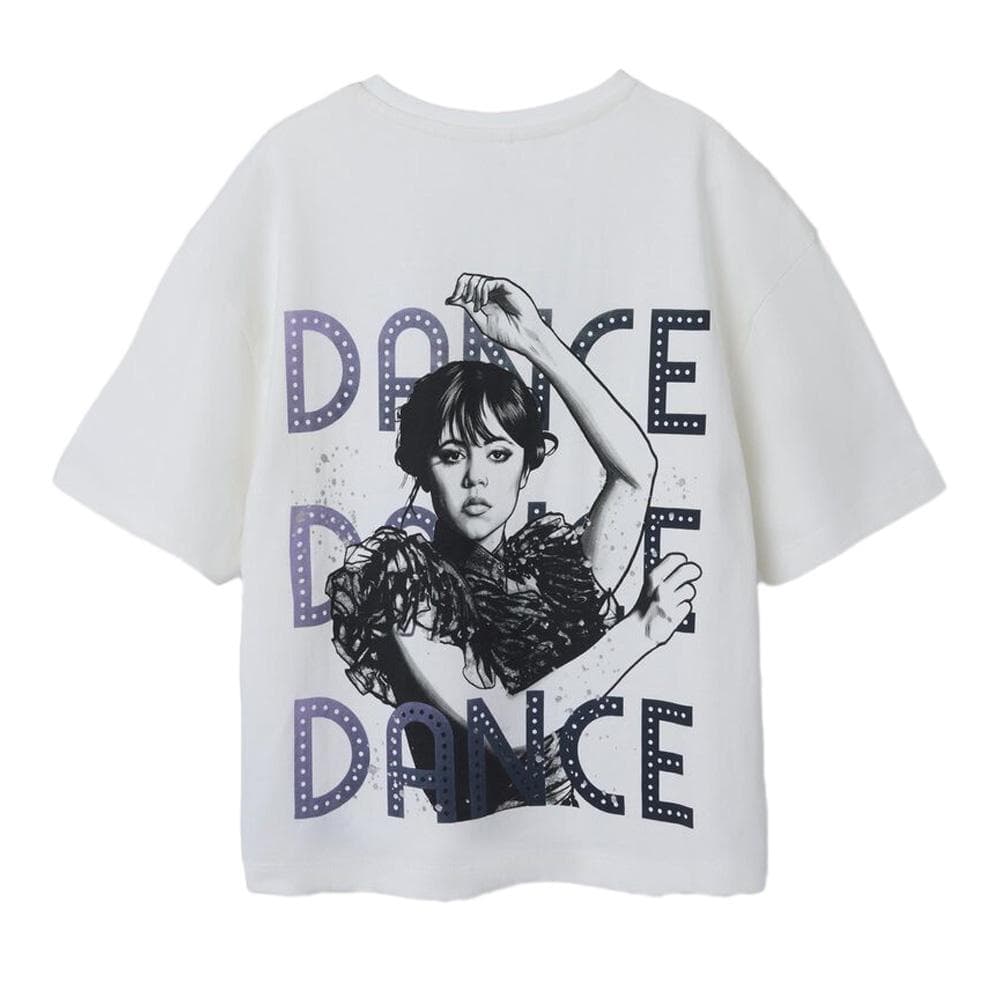 T-shirt Blanc Fille Name it Wednesday 2