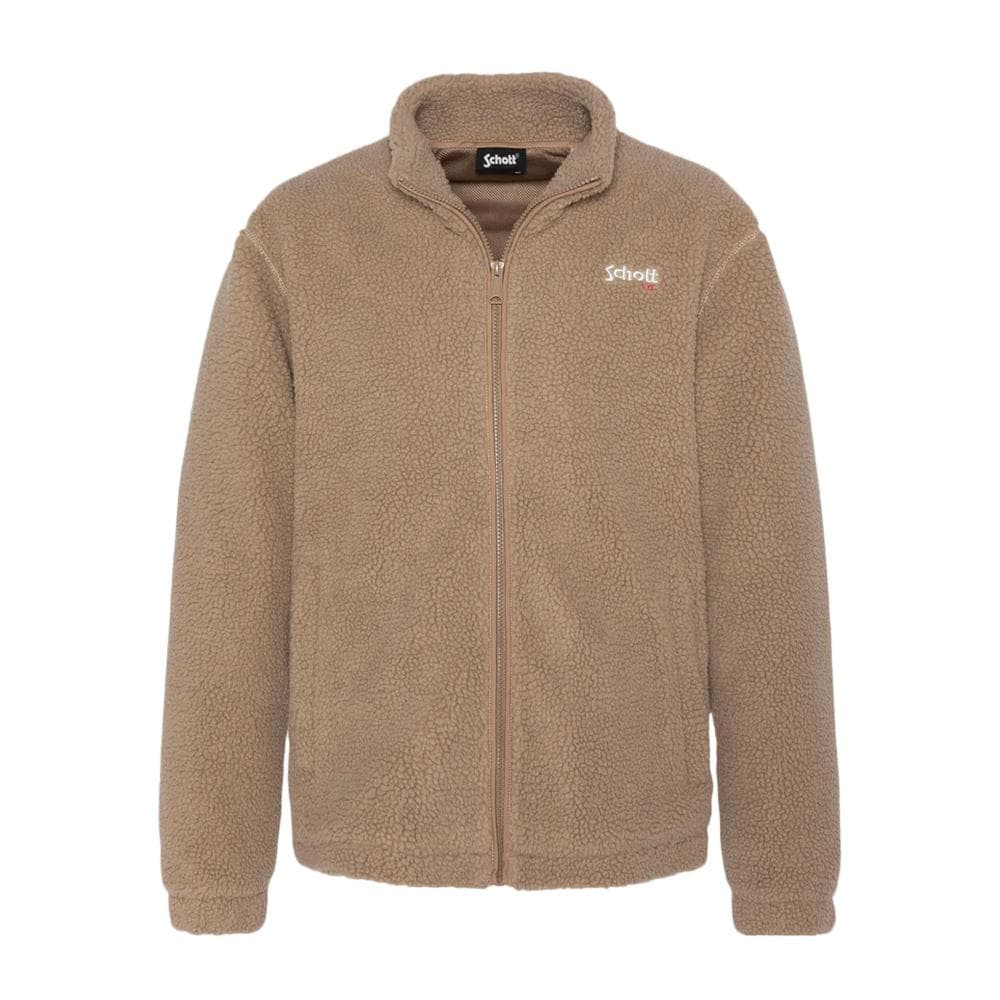 Veste Sherpa Beige Homme Schott Sherpa PLARTIC 1