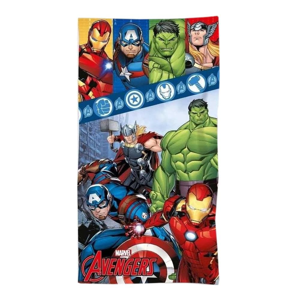 Serviette Bleu/Jaune/Rouge Garçon Sport Zone Avengers 1