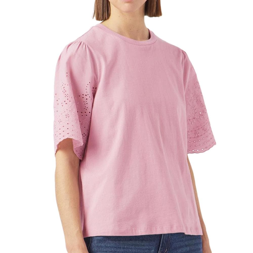 T-Shirt Rose Femme YAS Yaslex 1