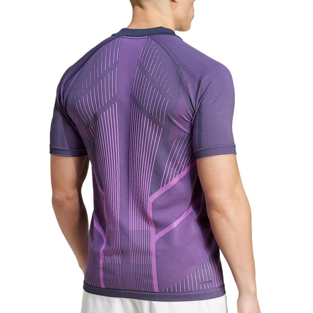 Polo Violet Homme Adidas Seam 2