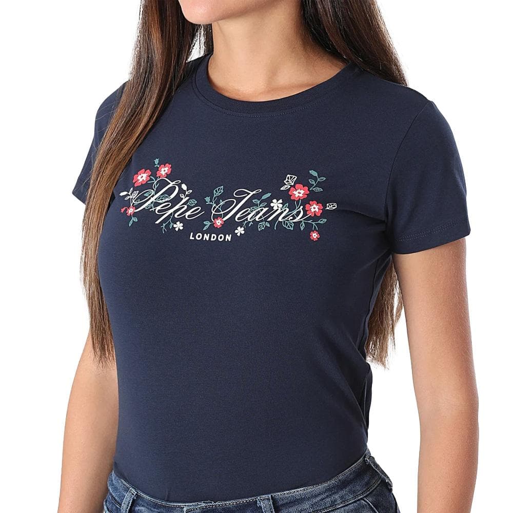 T-Shirt Marine Femme Pepe jeans Pjl L Nd T 1
