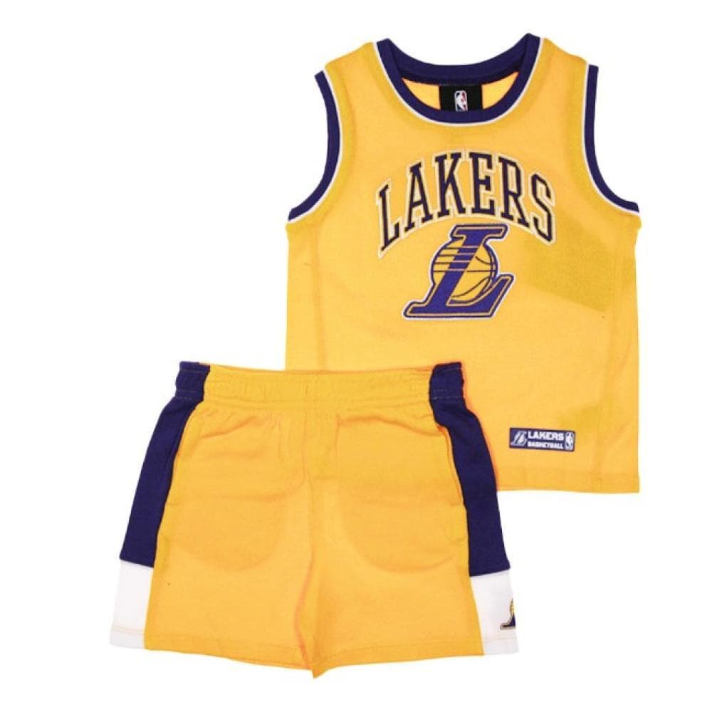 LOS ANGELES Ensemble de basketball Jaune/Noir Bébé Sport Zone 1