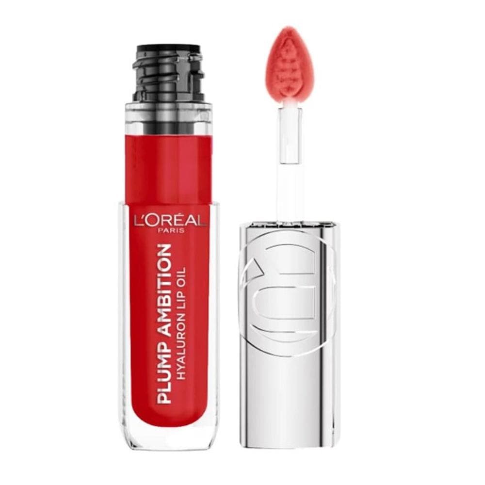 Huile à Lèvres Repulpante Plump Ambition Hyaluron Lip Oil L'Oréal Paris 380 Rouge In Love 1