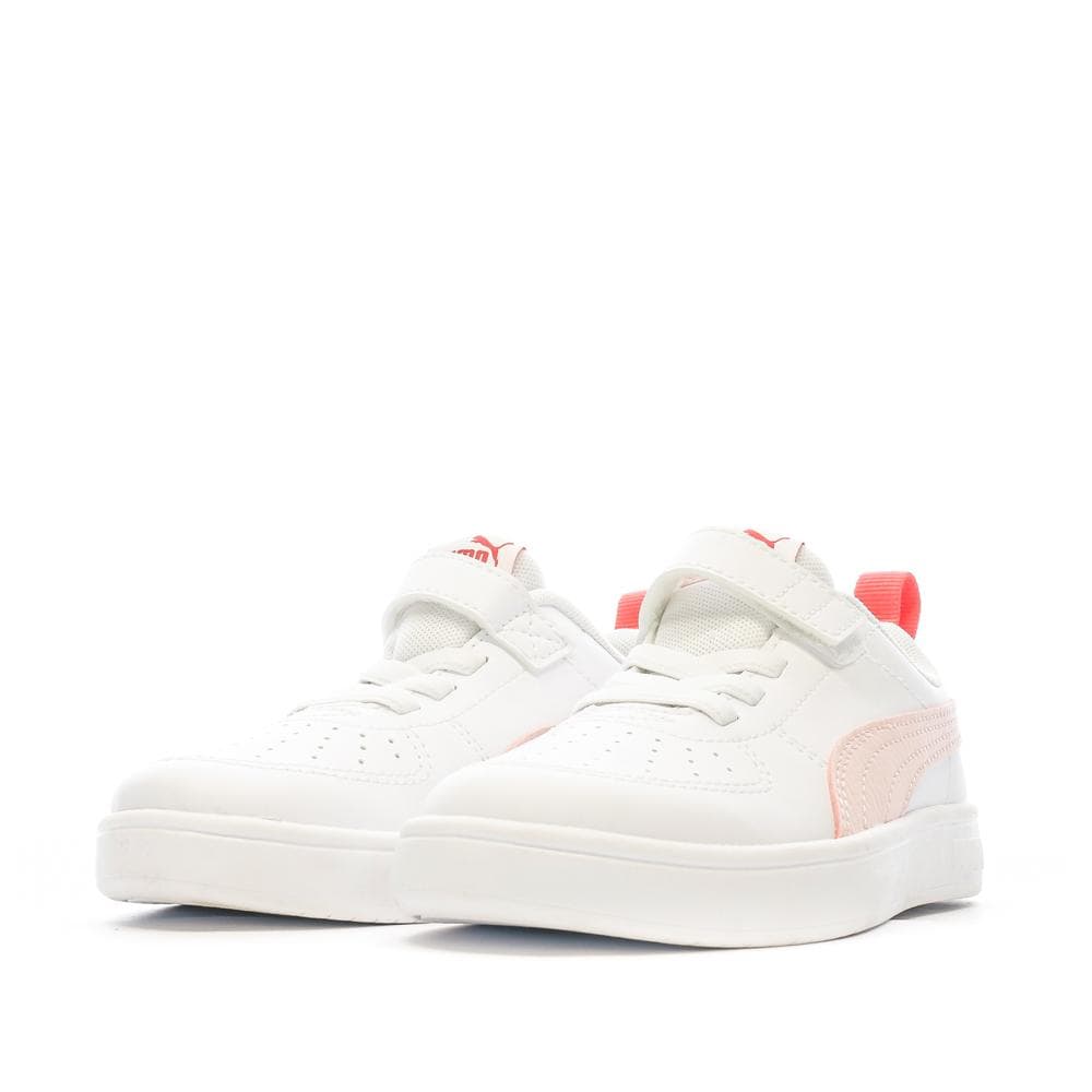 Baskets Blanches/Rose Fille Puma Rickie 6