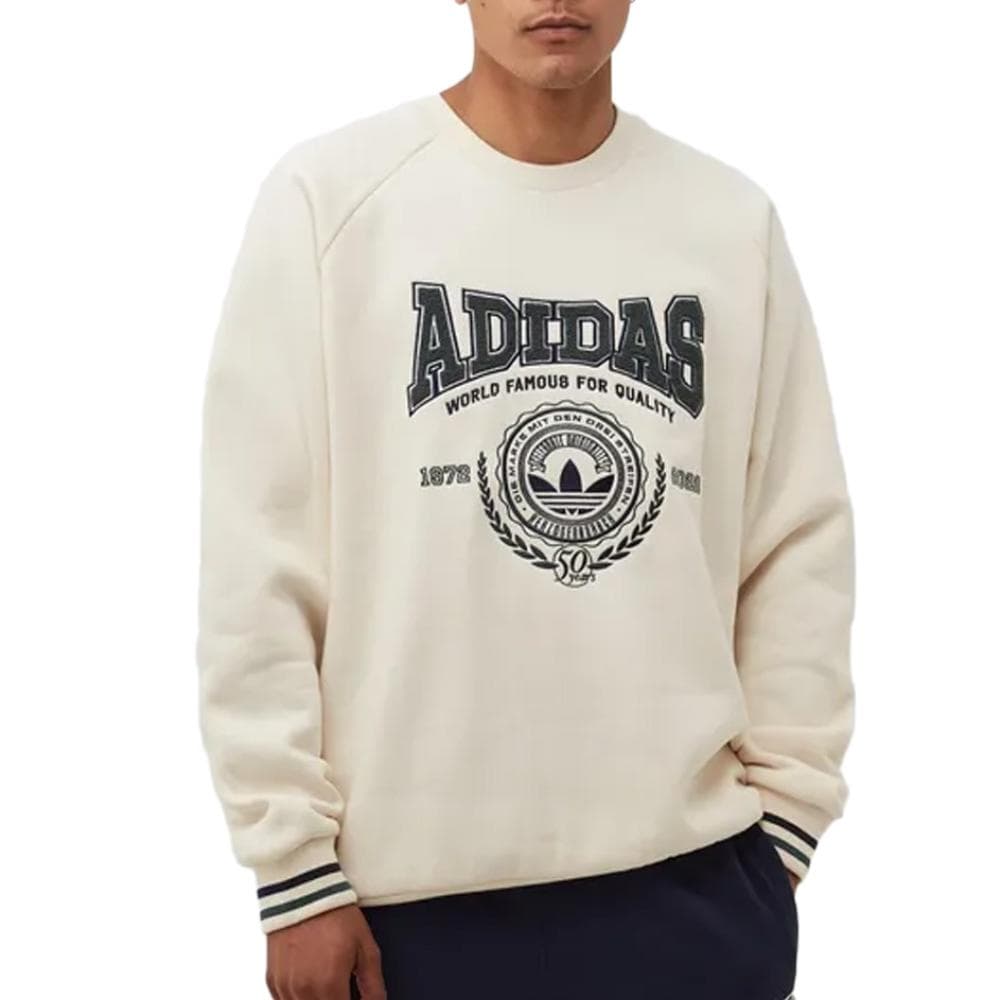 Sweat Beige Homme Adidas Fleece 1