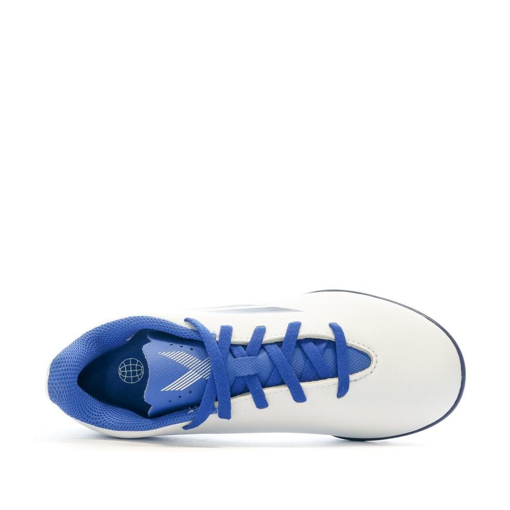 Chaussures de futsal Blanc/Bleu Enfant Adidas X Speedflow.4 4
