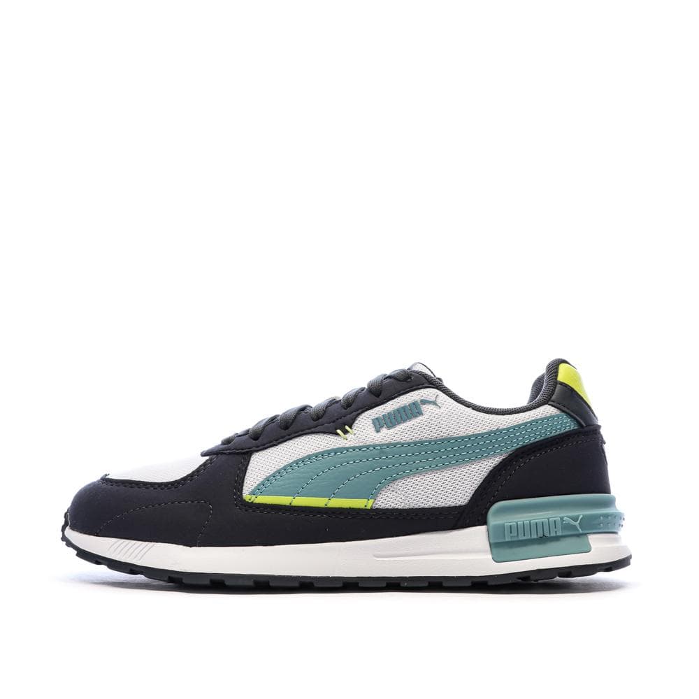 Baskets Noires/Blanches/Turquoises Garçon Puma Graviton 1