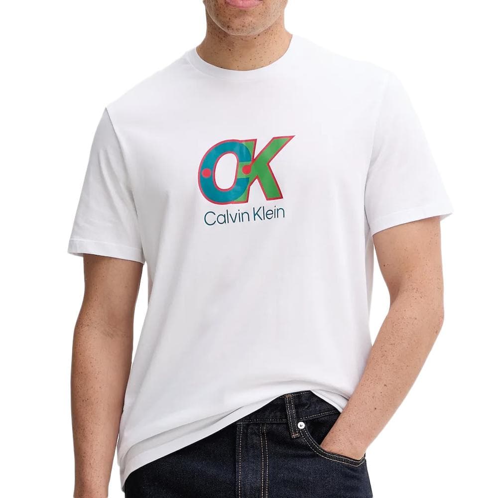 T-Shirt Blanc Homme Calvin Klein Jeans LV04RD821G 1