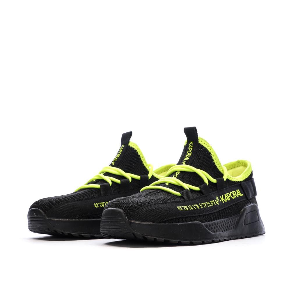 Baskets Noir/Jaune Garçon Kaporal Dofini 6