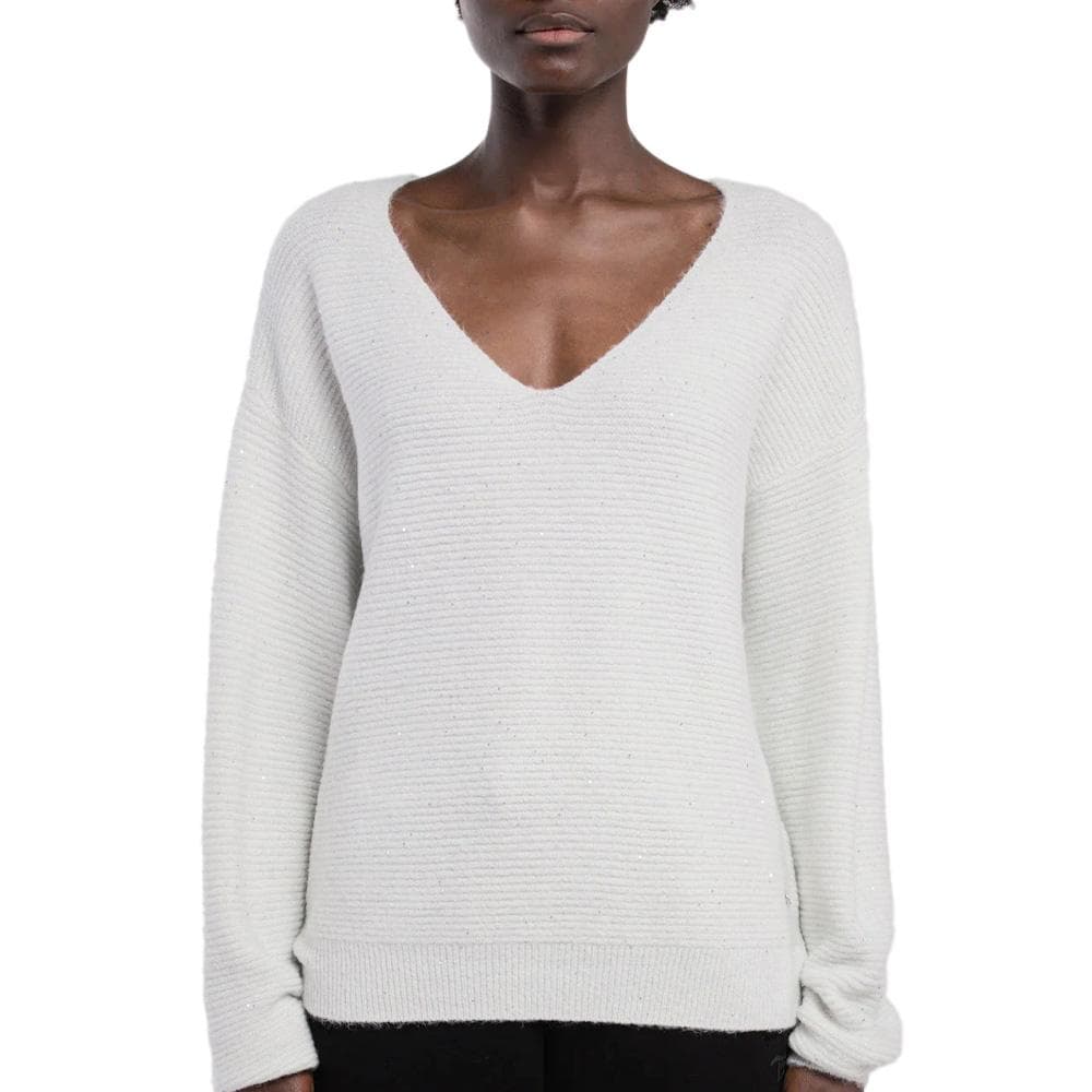 Pull à Paillette Blanc Femme Teddy Smith Prachel 1