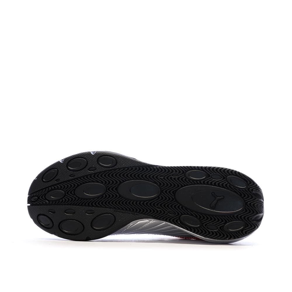 Baskets Argent/Rouge/Noir Garçon Puma Goalgetter 5