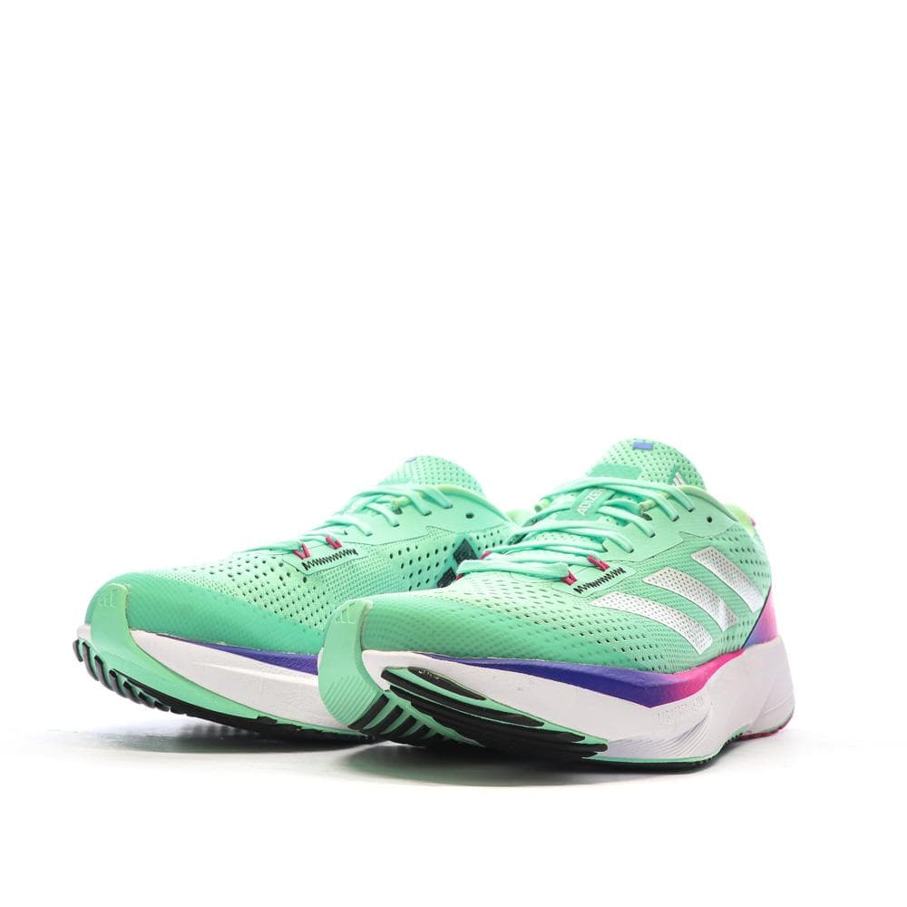 Chaussures de running Vertes/Roses Femme Adidas Adizero 6