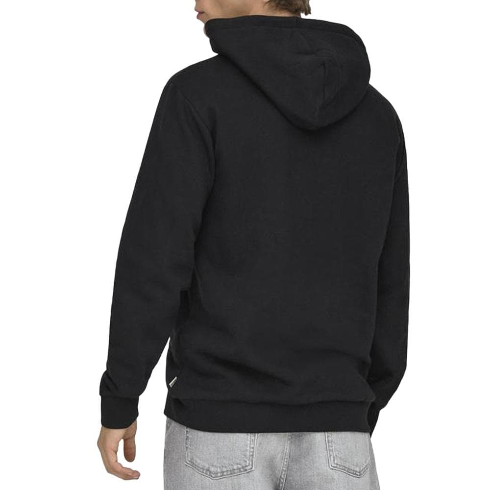 Sweat à Capuche Noir Homme Only & Sons Cere 2