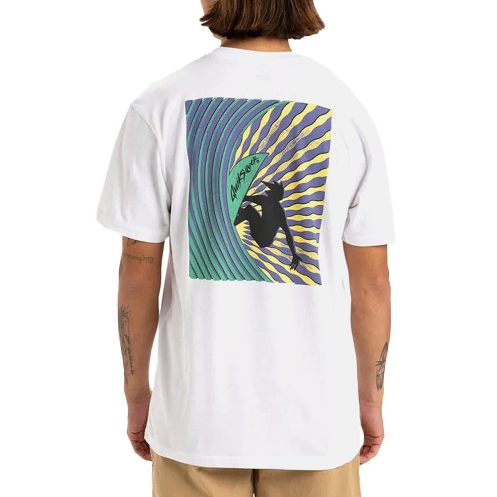 T-shirt Blanc Homme Quiksilver Window Pane 2