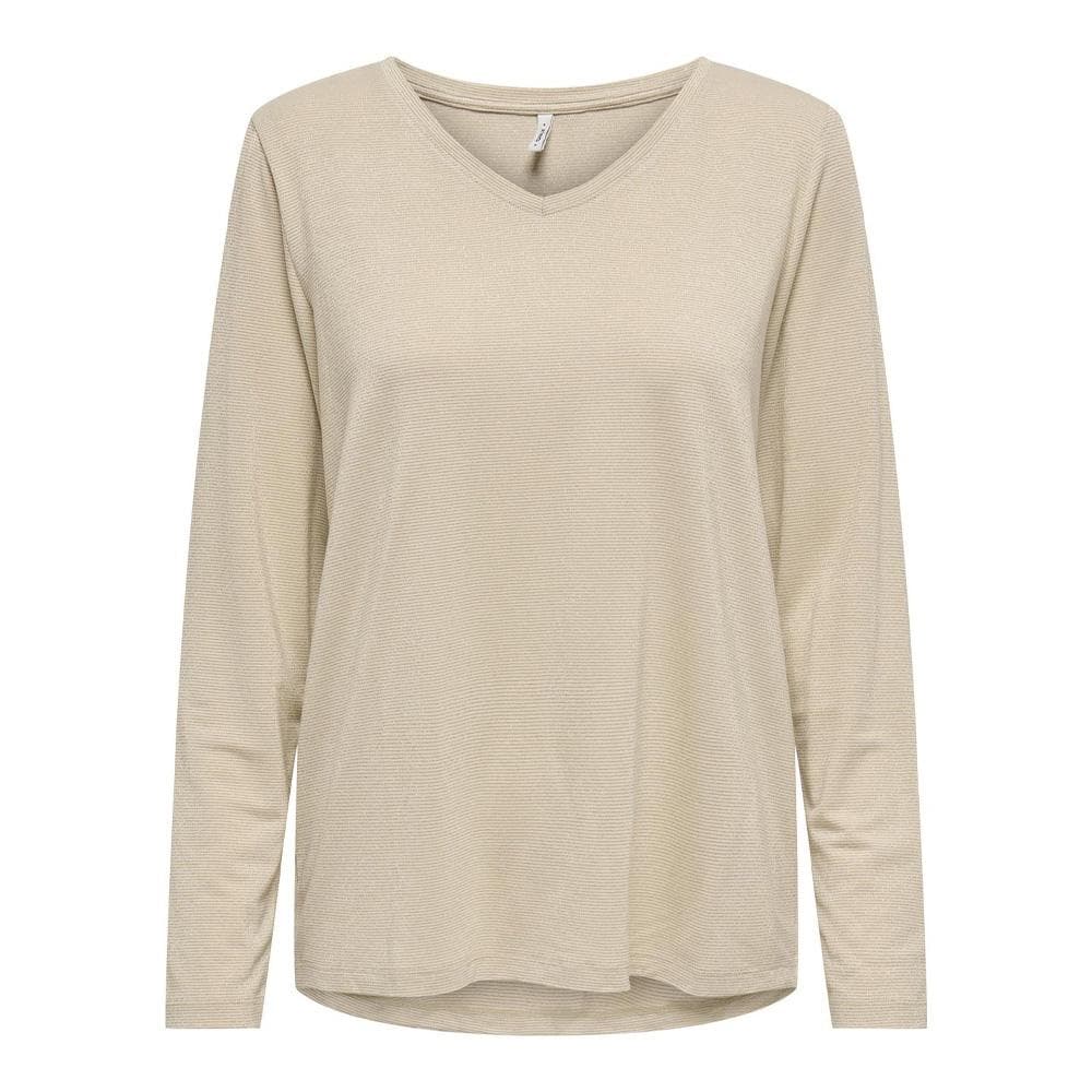 T-shirt Beige Femme Only Harly ML 1