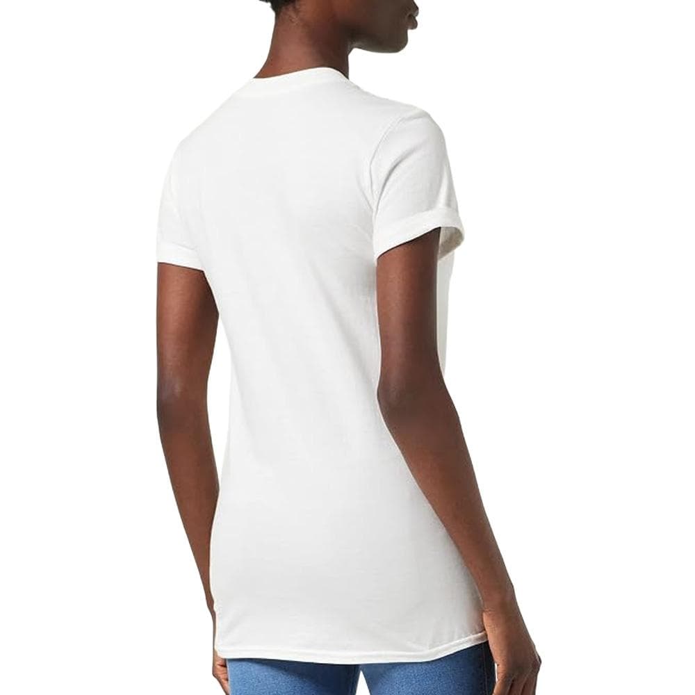 T-Shirt Blanc Femme Disney Mickey Forward Sketch 2