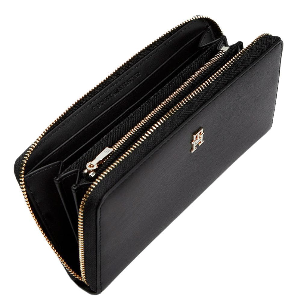 Portefeuille Noir Femme Tommy Hilfiger Th Icon Lrg Za 2