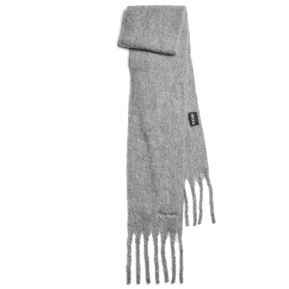 Écharpe Grise Clair Femme Pieces Nilea 1