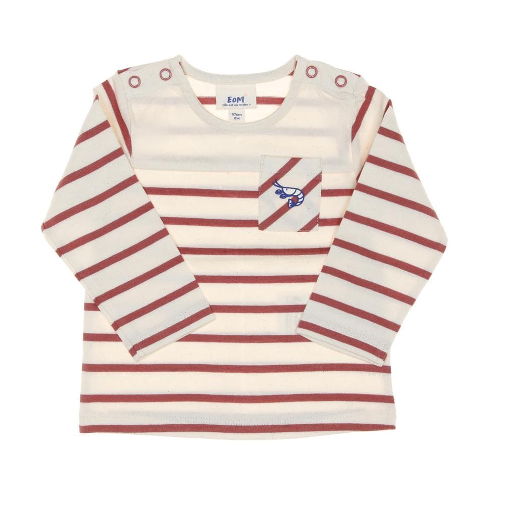 T-shirt Rose à Rayures Fille EOM Elorisa 1