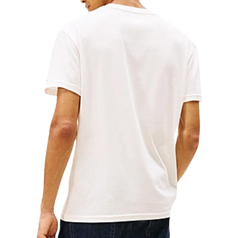 T-shirt Blanc Homme Tommy Hilfiger Tjm Reg Center Flag 2