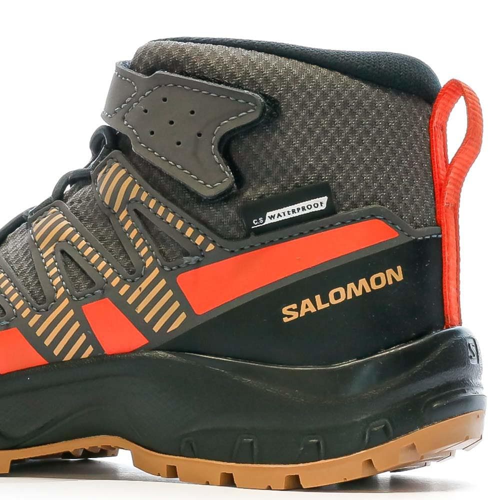 Chaussures de Randonnée Marron/Orange Garçon Salomon Xa Pro V8 Mid 7