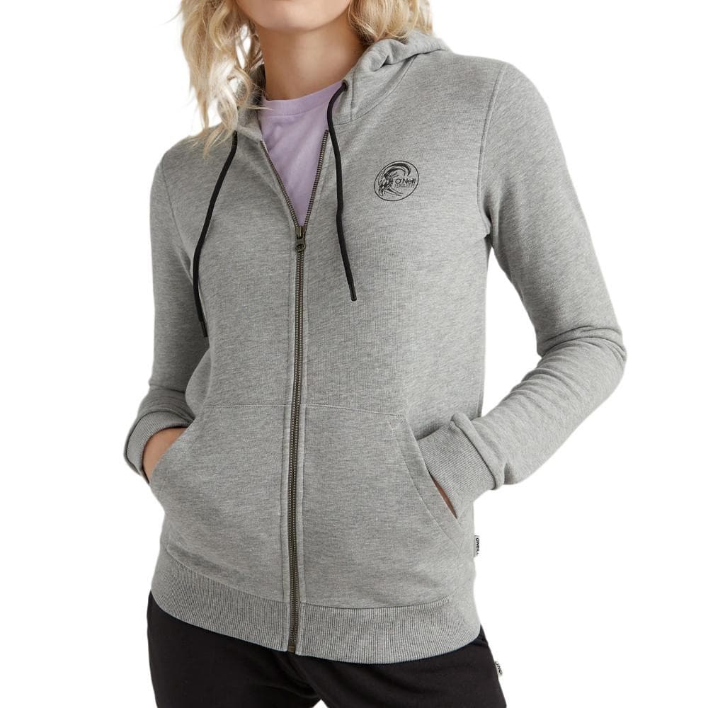 Sweat Zippé à capuche Gris Clair Femme O'Neill Circle Surfer 1