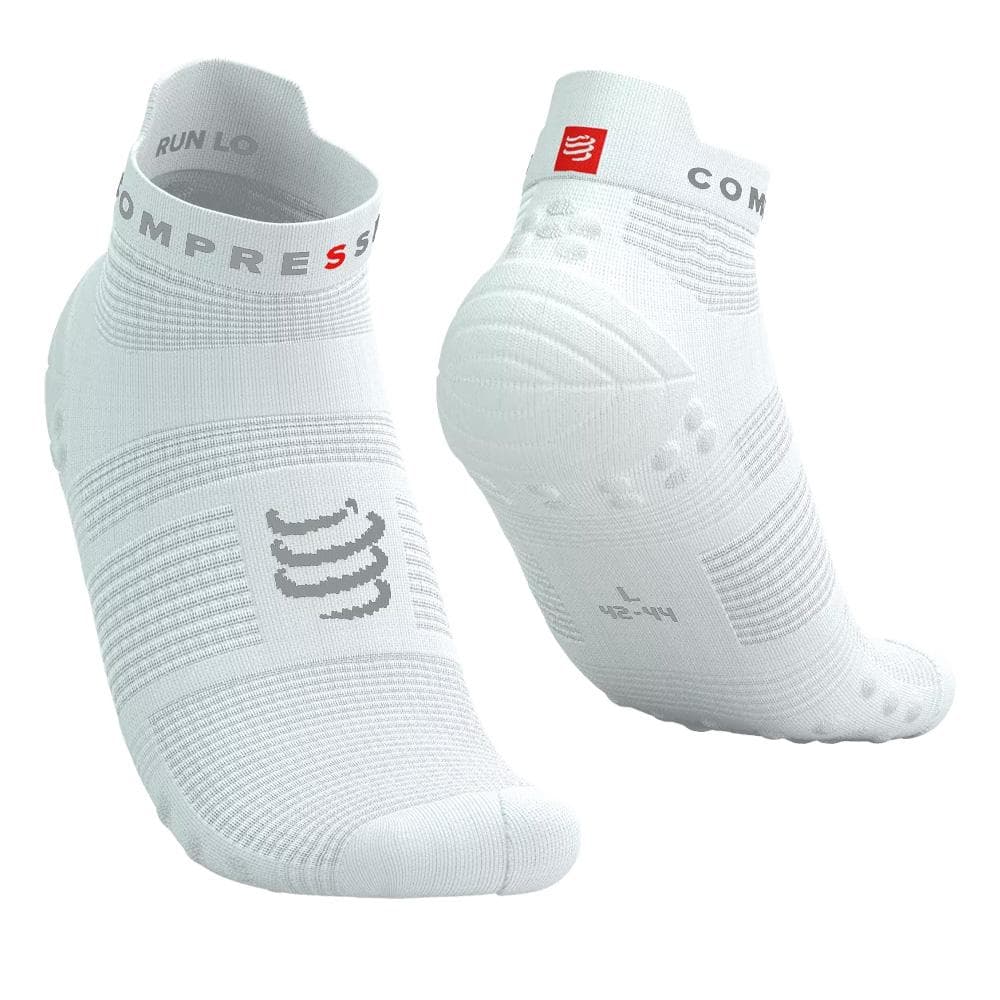 Paire de Chaussettes Blanches Homme Compressport Pro Racing 1