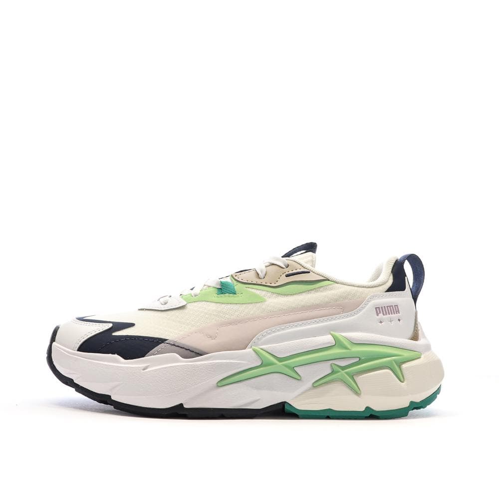 Baskets Blanches/Vertes Femme Puma Spina 1