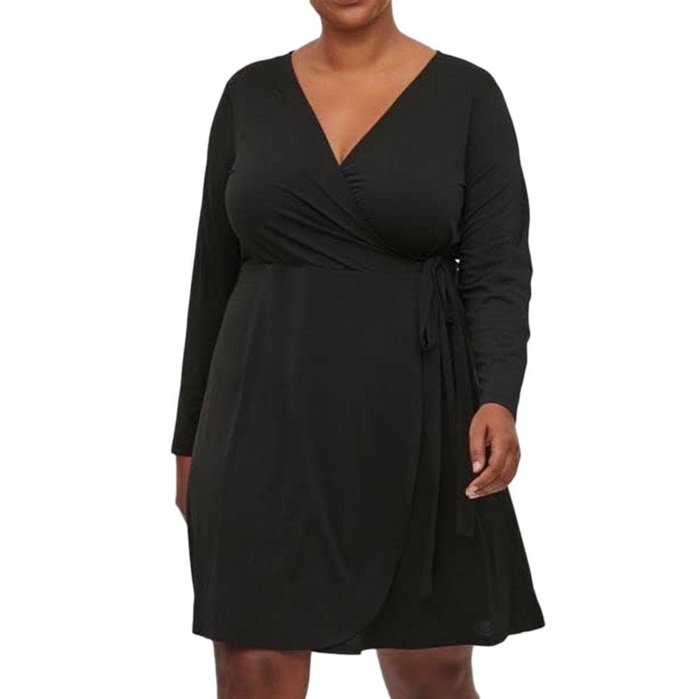 Robe Noire Femme Vila Evoked Borneo 1
