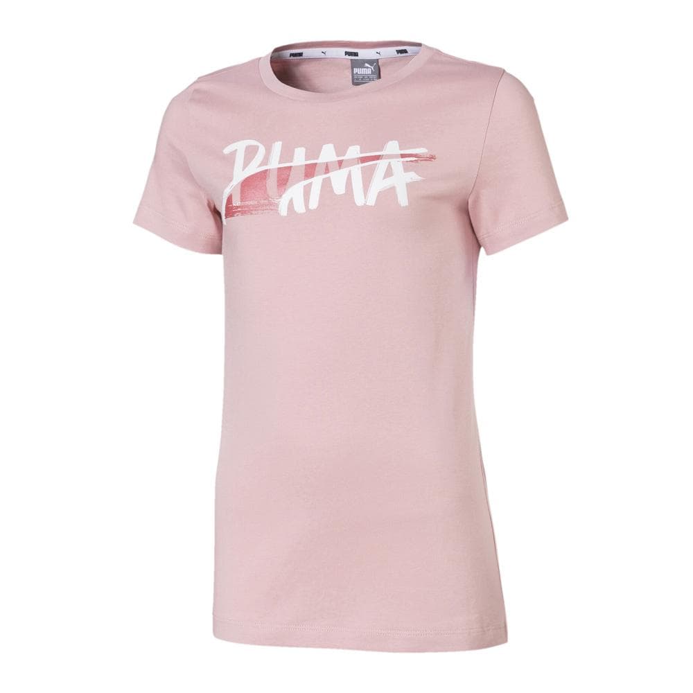 T-Shirt Rose Fille Puma Alpha Logo 1