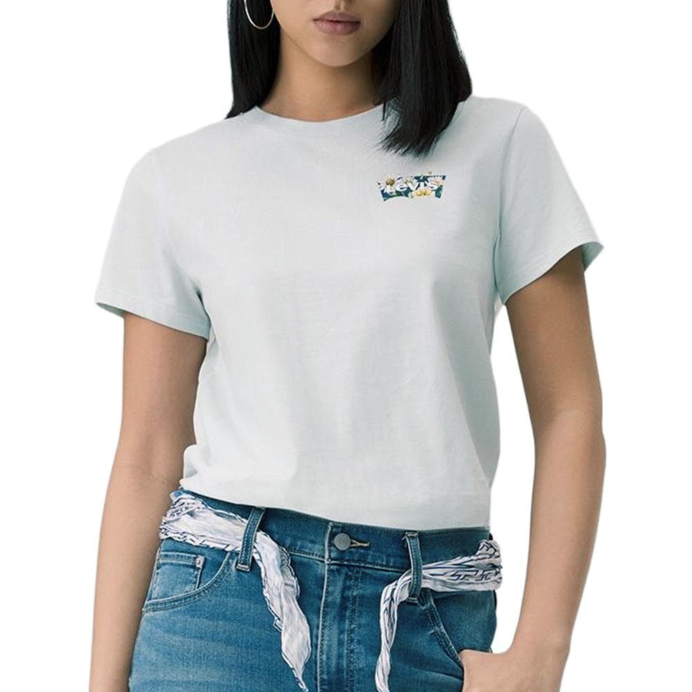 T-shirt Vert Femme Levi's The Perfect Tee 1