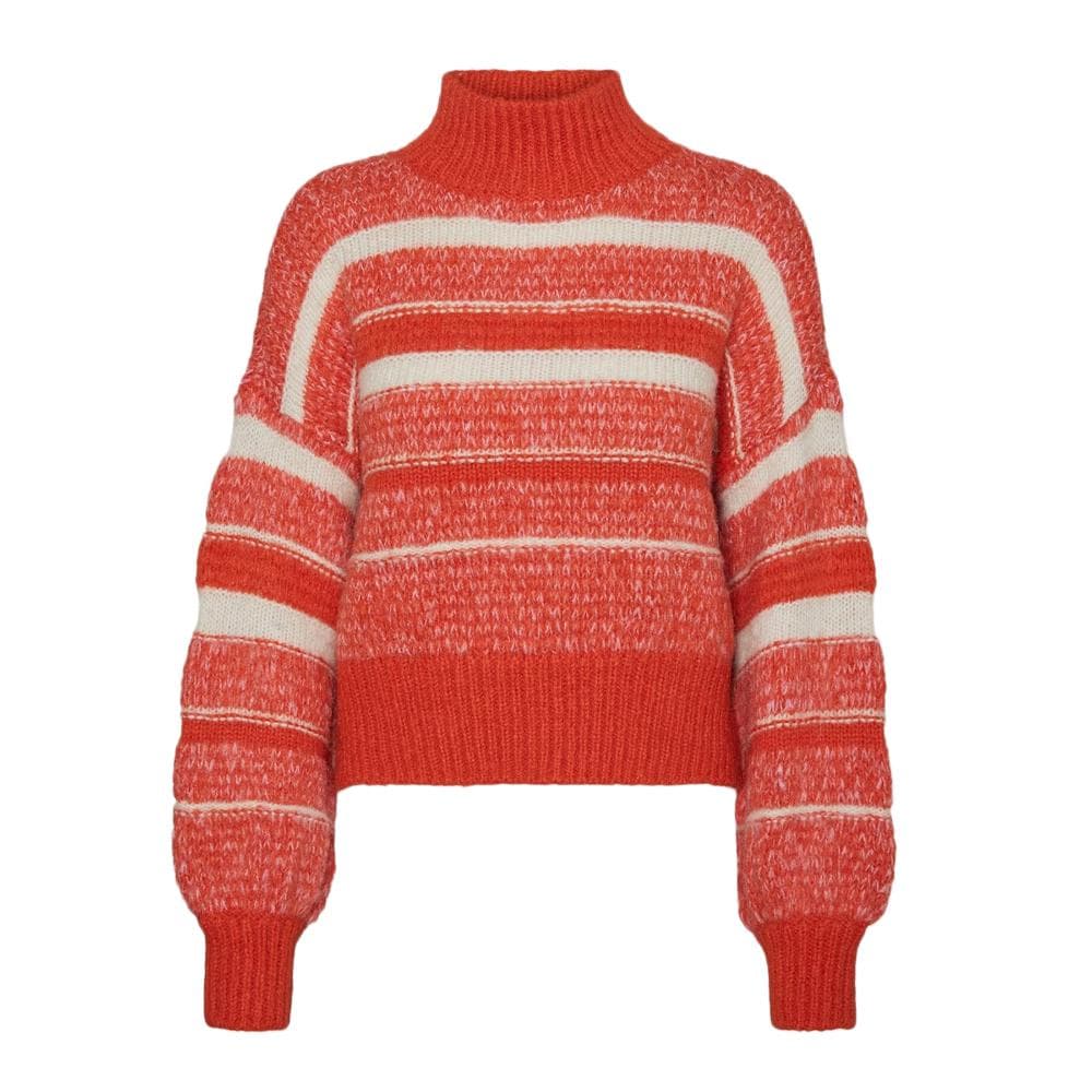 Pull Orange/Beige Femme Vero Moda Kamma 1