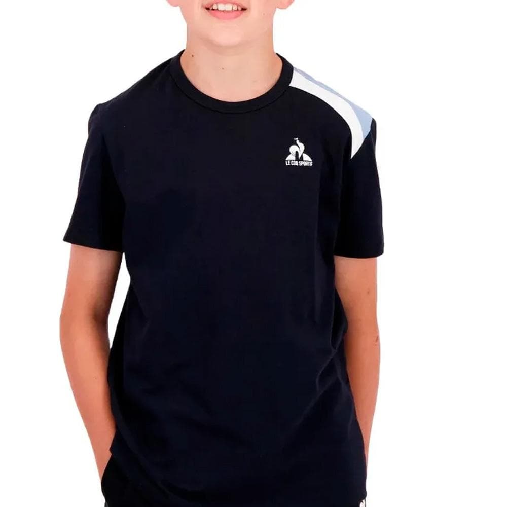 T-Shirt Noir Garçon Le Coq Sportif Graphique 1
