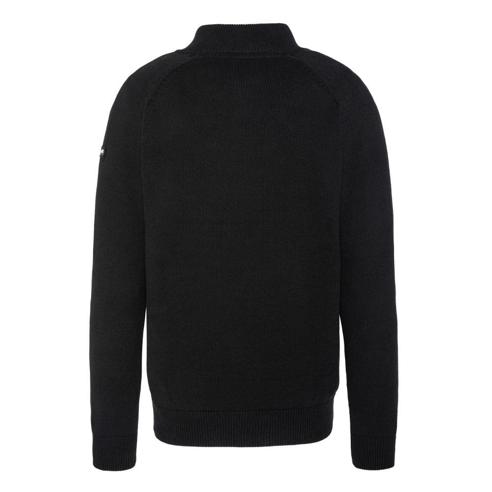 Pull 1/4 zip Noir Homme Schott Plali 2
