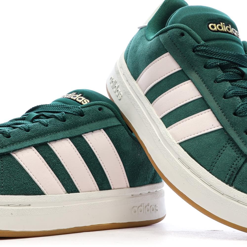 Baskets Vert/Rose Femme Adidas Grand Court Alpha 7