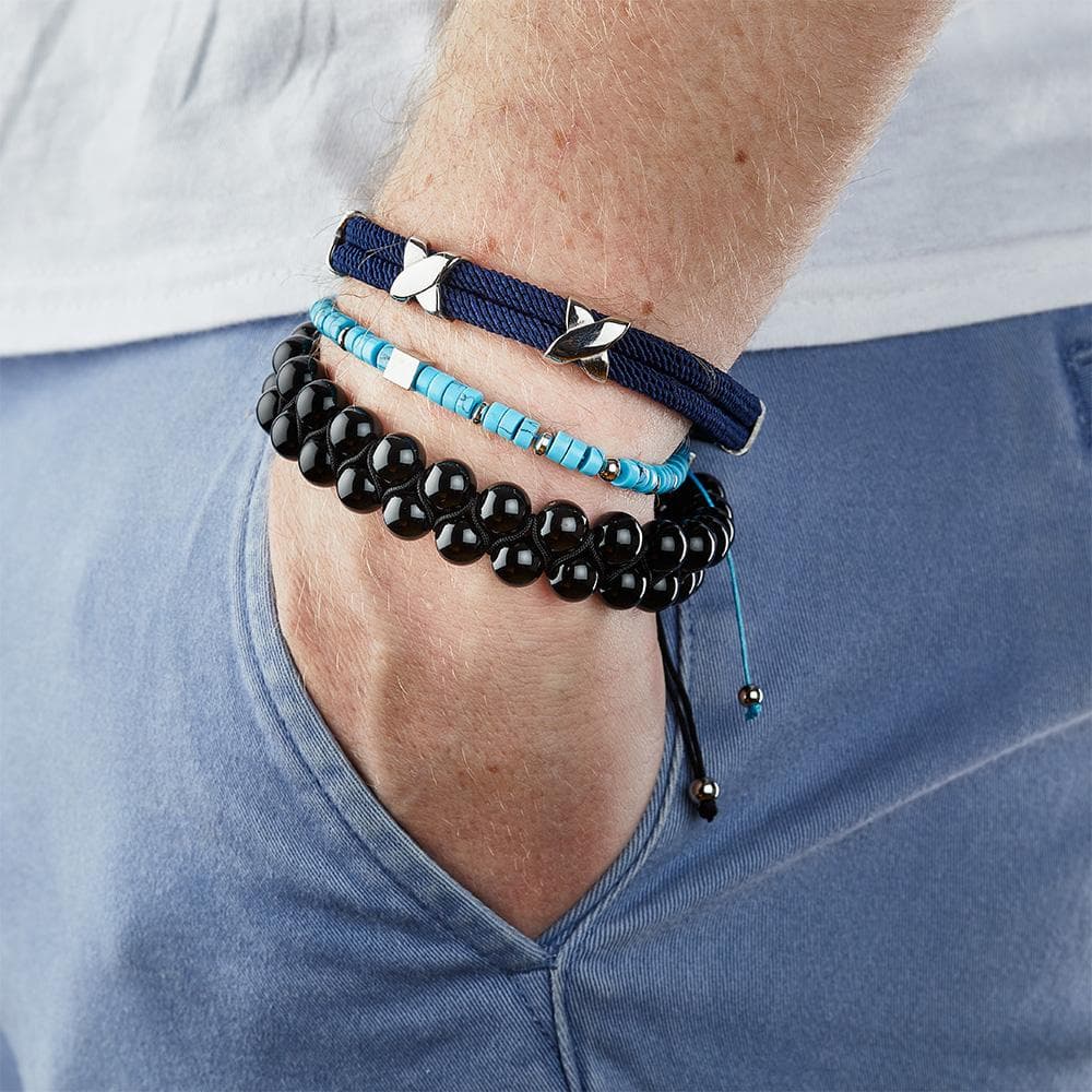 Bracelet Noir Homme Geographical Norway 315074 2