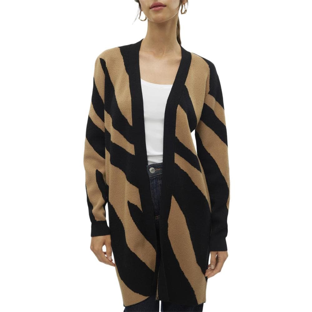 Gilet Long Noir/Camel Femme Vero Moda Nancy 1