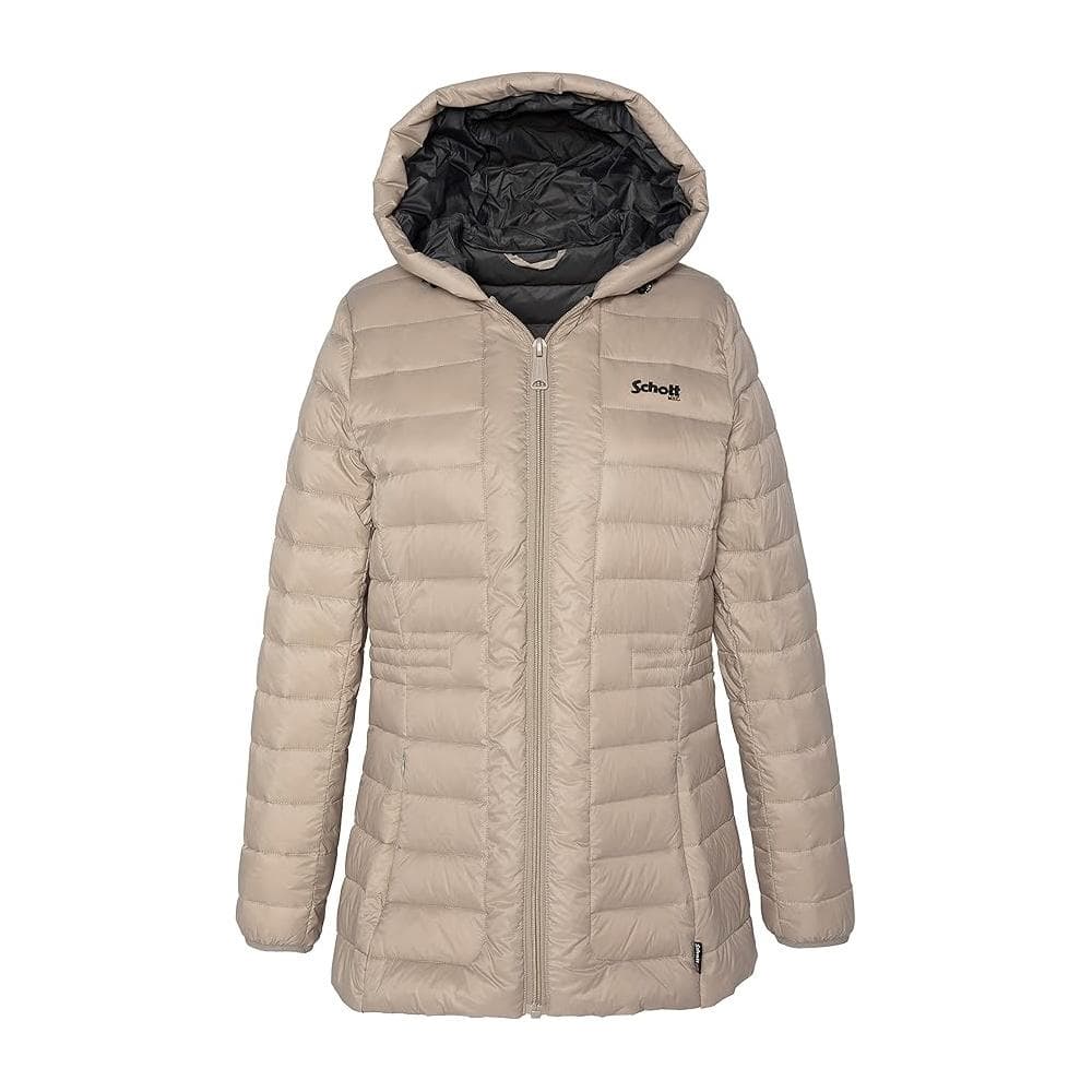 Doudoune Longue Beige Femme Schott BAKER2WRS 1