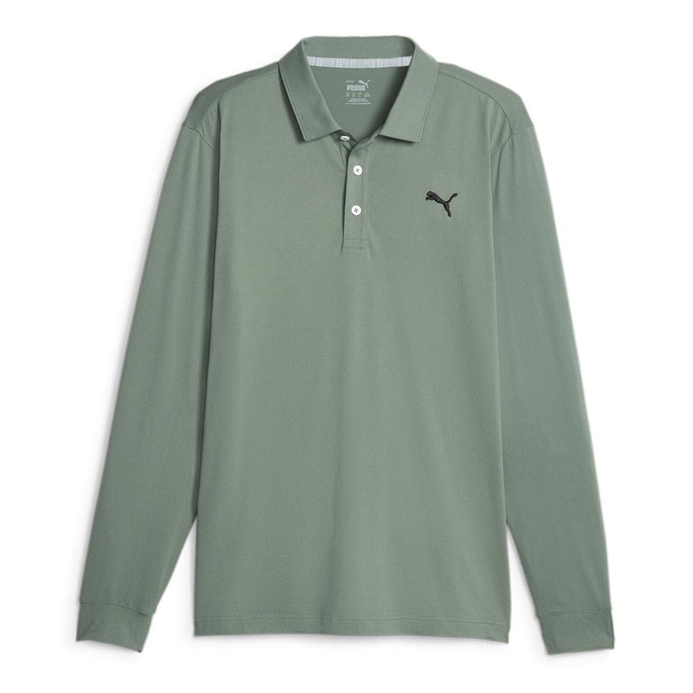Polo Vert Homme Puma Longsleeve 1
