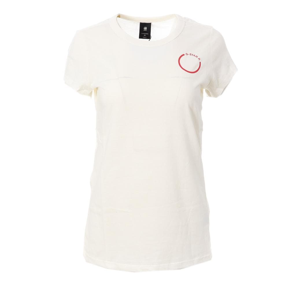 T-shirt Ecru Femme G-Star Raw Circle 1