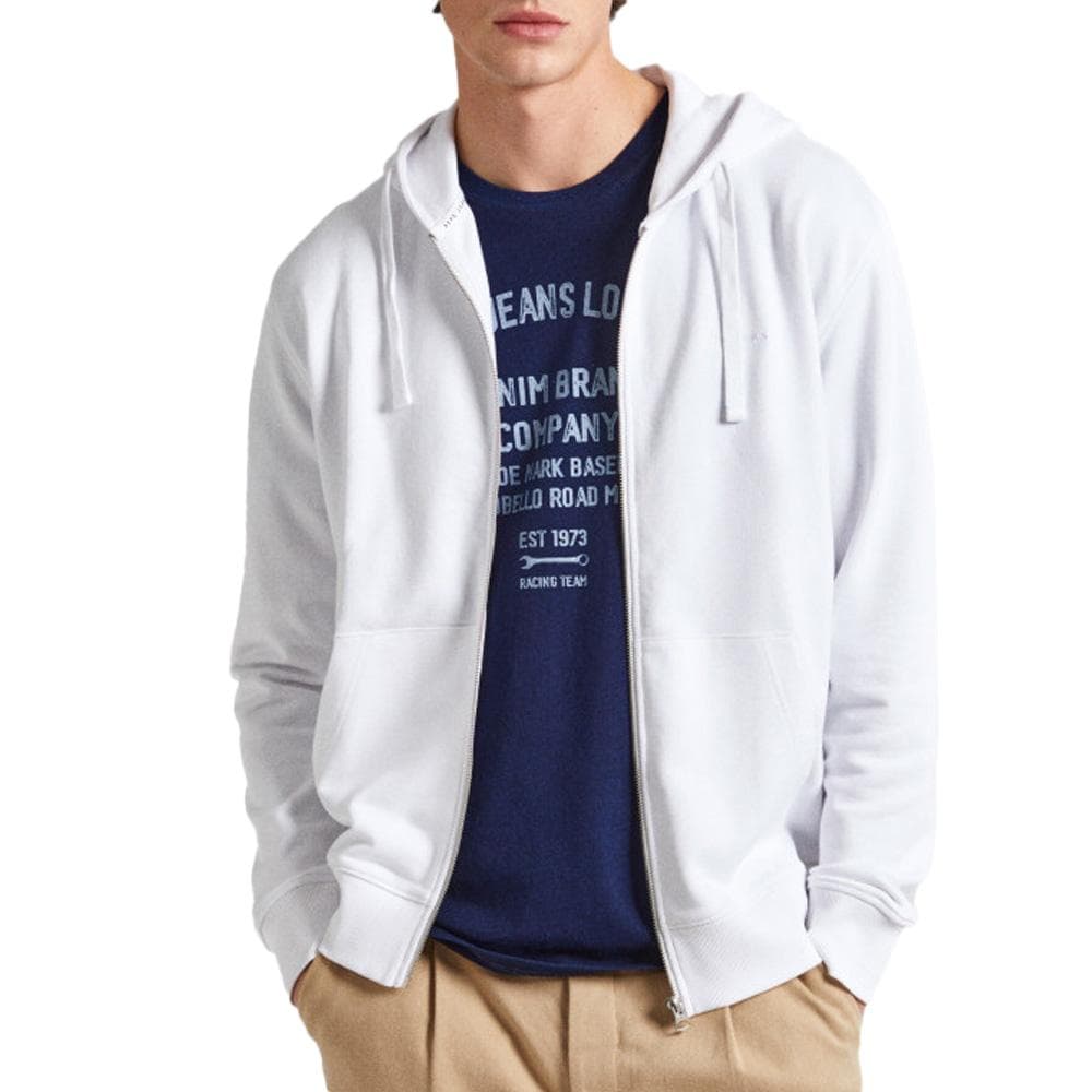Veste Zippée Blanche Homme Pepe Jeans Joe 1