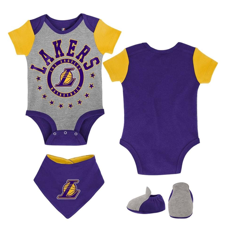 LOS ANGELES LAKERS Ensemble Gris/Violet Bébe Creeper 1