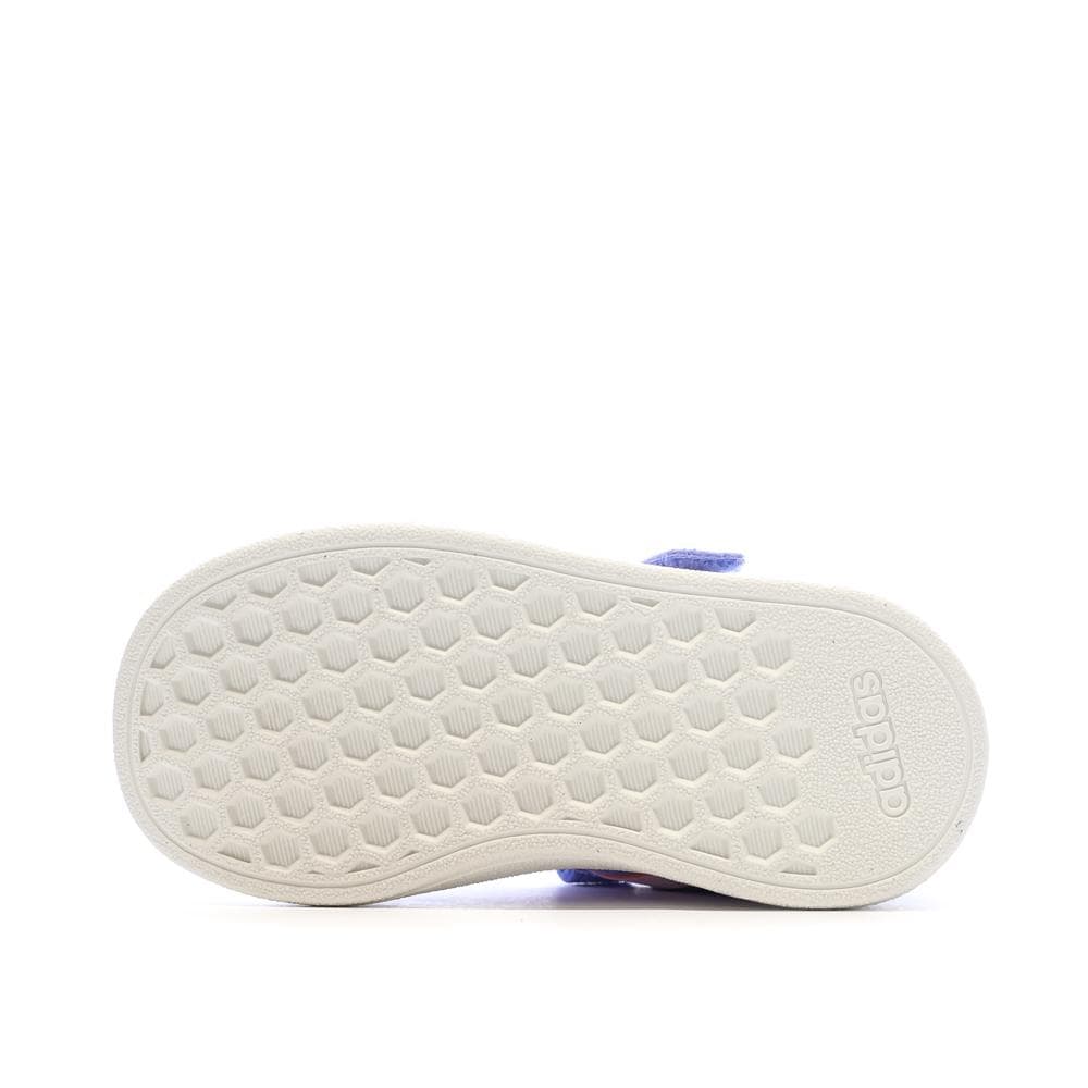 Baskets Violette/Rose Fille Adidas Grand Court 5
