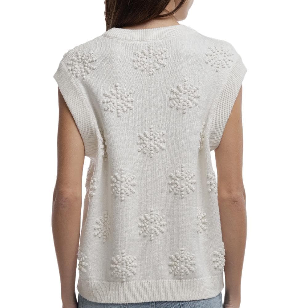 Pull Sans Manches Blanc Femme Teddy Smith Eva 2