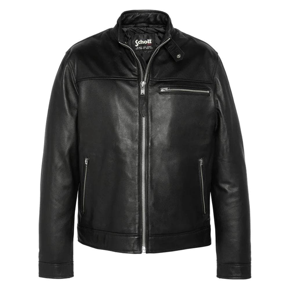 Blouson en cuir Noir Homme Schott Blouson WILLIAM 1