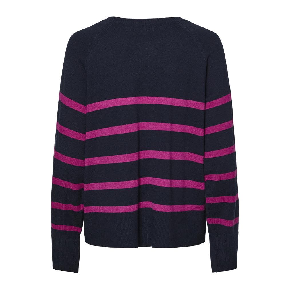 Pull Marine/Rose Femme Pieces Sia 2