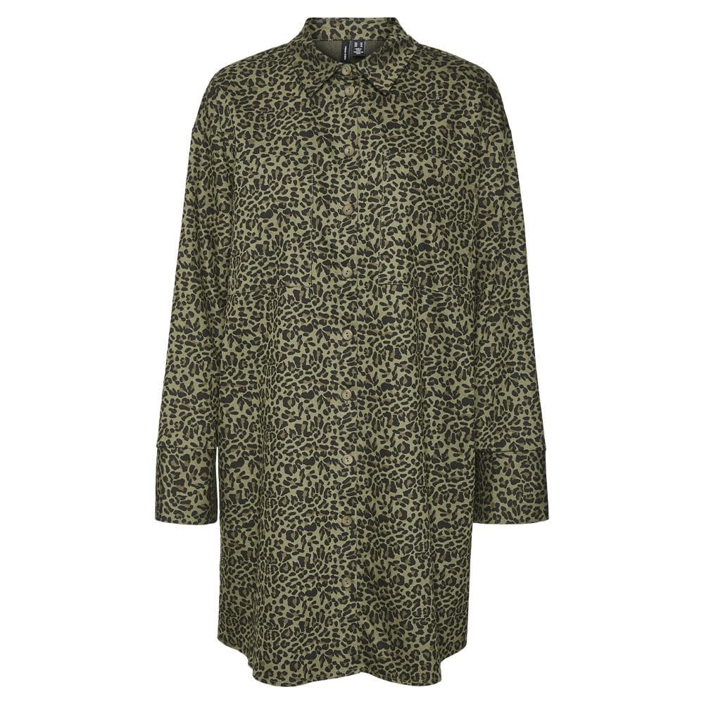 Robe Kaki Léopard Femme Vero Moda Edith 1
